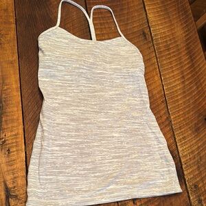 Women's lululemon Gray Spaghetti Strap Top. Size 8